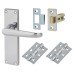 Exel Victorian Latch Door Handle Kit - Polished Chrome