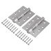 Eclipse Ball Bearing Grade 14 Butt Fire Door Hinge - 102 x 76 x 3mm - Satin Stainless - Pair