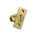 Exel Screw Out Bartholomew Sash Window Stop - 44 x 19mm - Polished Brass