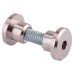 Hex Headed Bolt Through Fixing - 17-21mm Panels - Satin Anodised Aluminium - Pack of 10