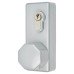 Arrone AR885K Outside Access Device with Cylinder - Octagonal Knob - Silver