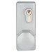 Arrone AR885K Outside Access Device with Cylinder - Octagonal Knob - Silver