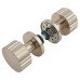 Jedo by Frelan Cog Mortice Door Knob - 60mm Rose Diameter - Satin Nickel