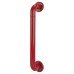 Hoppe AR602/425 Nylon D-Bar Door Pull Handle on Rose - Screw Fix - 425mm c/c - Rouge Red