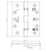 Eclipse Ball Bearing Grade 13 Butt Fire Door Hinge - 127 x 102 x 3mm - Satin Stainless Steel - Pair Eclipse Ball Bearing Grade 13 Butt Fire Door Hinge - 127 x 102 x 3mm - Satin Stainless Steel - Pair