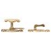 Cupboard Tee Fastener Latch - 70 x 26 x 42mm - Polished Brass
