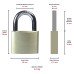 Squire Solid Brass Padlock - 50mm Body - 30 x 28mm Shackle - Keyed to Differ