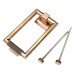 From The Anvil Brompton Rectangular Knurled Door Knocker - 145 x 90mm - Polished Bronze