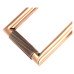 From The Anvil Brompton Rectangular Knurled Door Knocker - 145 x 90mm - Polished Bronze