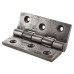 Olde Forge Cast Iron Butt Door Hinge - 75 x 50 x 4.5mm - Polished Iron - Pair