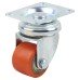 Coldene Super Low Level and High Load Castor - Swivel - 120kg Max Weight - 35mm Diameter - Red