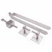 Heavy Duty Adjustable Field Gate Hinge Set On Plates - 300 x 85mm - Galvanised