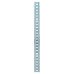 Exel Raised Bookcase Strip - 1829 x 24mm - Bright Zinc Plated