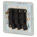 Knightsbridge 10AX 1 Gang Triple Pole Fan Isolator Switch - Matt White