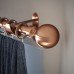 Rothley 25mm Solid Ball Curtain Pole Finial - Antique Copper - Pack of 2
