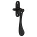 Carlisle Brass Victorian Mortice & Hook Plate Casement Window Fastener - Reversible - Matt Black
