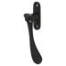 Carlisle Brass Victorian Mortice & Hook Plate Casement Window Fastener - Reversible - Matt Black