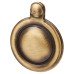 Hampstead Victorian Covered Escutcheon - 32mm Diameter - Keyhole - Antique Brass