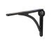 From The Anvil Curved Steel Shelf Bracket - 249 x 174mm - Black