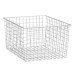 elfa Top Track System - Deep Wire Basket - 527 x 427 x 285mm - Platinum elfa Top Track System - Deep Wire Basket - 527 x 427 x 285mm - Platinum