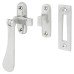 Exel Budget Victorian Mortice & Hook Plate Window Fastener - Reversible - Polished Chrome