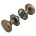 Jedo by Frelan Classic Mortice Door Knob - 60mm Rose Diameter - Antique Brass