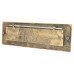 Letter Plate - 359 x 113mm - Satin Brass
