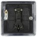 Knightsbridge 10AX 1 Gang 2 Way Round Edge Light Switch - Matt Black Knightsbridge 10AX 1 Gang 2 Way Round Edge Light Switch - Matt Black