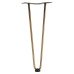 Rothley Hairpin Leg - 2 Pin - 350mm Height - Antique Brass