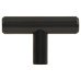 Exel 12mm T-Bar Cabinet Knob - 50 x 32mm - Matt Black Exel 12mm T-Bar Cabinet Knob - 50 x 32mm - Matt Black