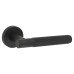 Jedo Matt Black Fire Rated Knurled Door Handles on Round Rose - Bari Range Jedo Matt Black Fire Rated Knurled Door Handles on Round Rose - Bari Range