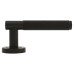 Jedo Matt Black Fire Rated Knurled Door Handles on Round Rose - Bari Range Jedo Matt Black Fire Rated Knurled Door Handles on Round Rose - Bari Range