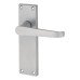 Exel Satin Chrome Budget Straight Latch Door Handle - Mia Range - 153 x 42mm