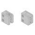 Bohle Square Balustrade Clamp - 45 x 45mm - 316 Grade Brushed Stainless Steel - Pack of 4