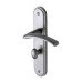 M Marcus Satin Chrome Bathroom Door Handle - Tosca Range - 205 x 42mm