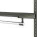 elfa Top Track System - Click In Clothes Hanging Rail Holder Bracket - 40 x 35 x 77mm - Graphite