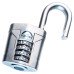Squire Vulcan Combination Open Shackle Padlock - 50mm Body - 26 x 22.6mm Shackle - Blue