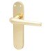 Hampstead Polished Brass Latch Door Handle - Naples Range - 182 x 40mm
