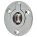 Exel Round Flush Ring Cabinet Pull Handle - 45mm Diameter - Polished Chrome
