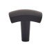 Hampstead Ero Rectangular Cabinet Knob - 31 x 25mm - Matt Black 