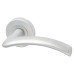 Heritage Brass by M Marcus Satin Chrome Door Handles on Round Rose - Centaur Range 