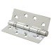 Jedo Twin Ball Bearing Steel Grade 11 Butt Fire Door Hinge - 102 x 76 x 2.7mm - Pol Chrome - Pair