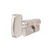 UNION J2X44 Pattern 5 Pin 74mm Euro Large Thumbturn Cylinder - 37mm Turn + 37mm - Satin Chrome