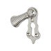 Olde Forge Covered Beehive Escutcheon - 57 x 25mm - Keyhole - Polished Nickel
