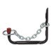 Tubular Garage and Shed Storage Hook and Chain - 215mm Depth - Black & Red