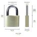 Squire Solid Brass Padlock - 30mm Body - 18 x 15mm Shackle - Keyed to Differ