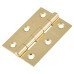 Exel Budget Rope Edge Latch Door Handle Kit - Short Plate - Polished Brass