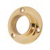 19mm Heavy Solid Brass Round Tube Hanging Rail End Socket - Polished