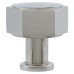 Alexander & Wilks Vesper Hex Cabinet Knob - 33mm Diameter - Polished Nickel