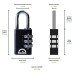 Squire Tough Lock Combination Padlock - 20mm Body - 9 x 22mm Shackle - Black